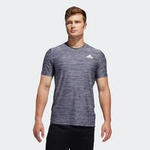 Adidas T-shirt Adidas heren Fitness Cardiotraining gemêleerd grijs