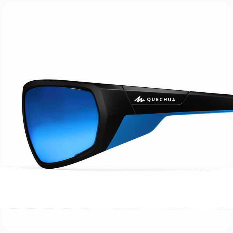 Sonnenbrille Wandern MH570 Erwachsene Kategorie 4 schwarz/blau