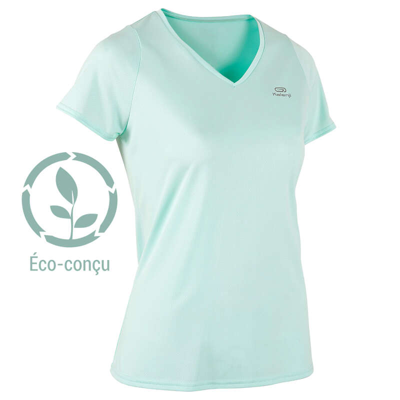 OCCAS WOMAN JOG WARM/MILD WHTR CLOTHES Clothing - RUN DRY T-SHIRT KALENJI - Tops