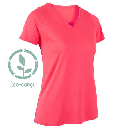 Camiseta para Mujer Run Dry Rosado Coral