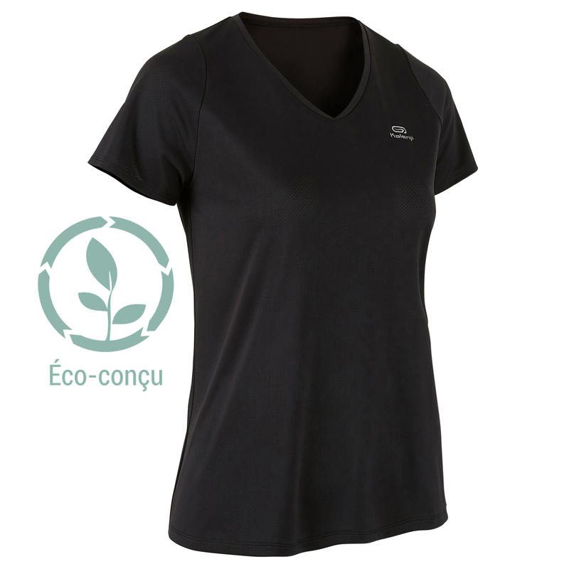 Run Dry Women's Jogging T-shirt - Black Run Dry Women's Jogging T-shirt - Black