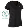 Women's Running T-Shirt Run Dry+ - black