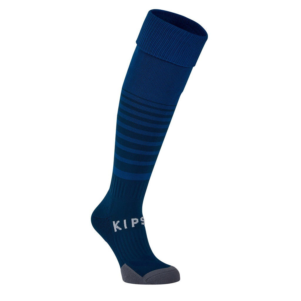 Kids' football socks f500 - petrol blue