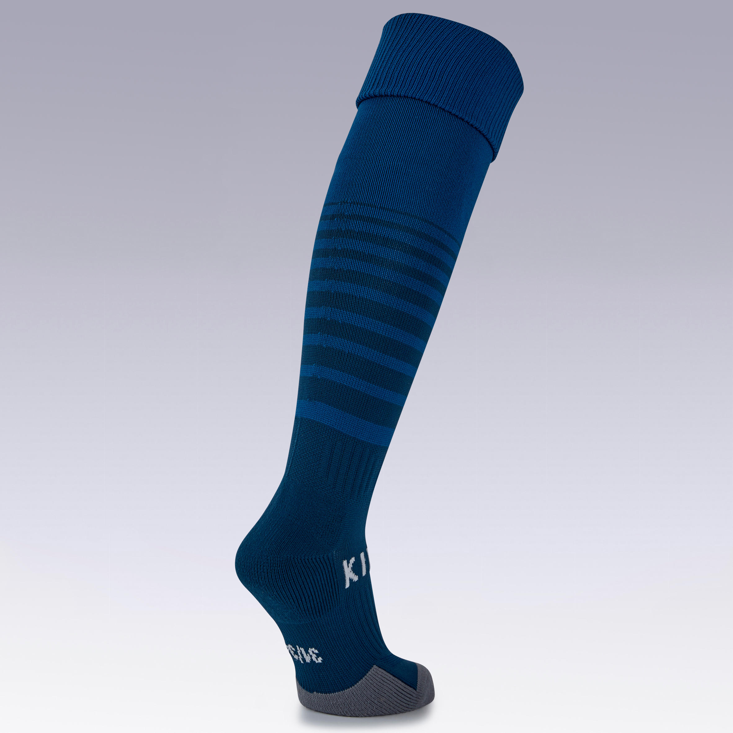 Kids' Football Socks F500 - Petrol Blue 3/6