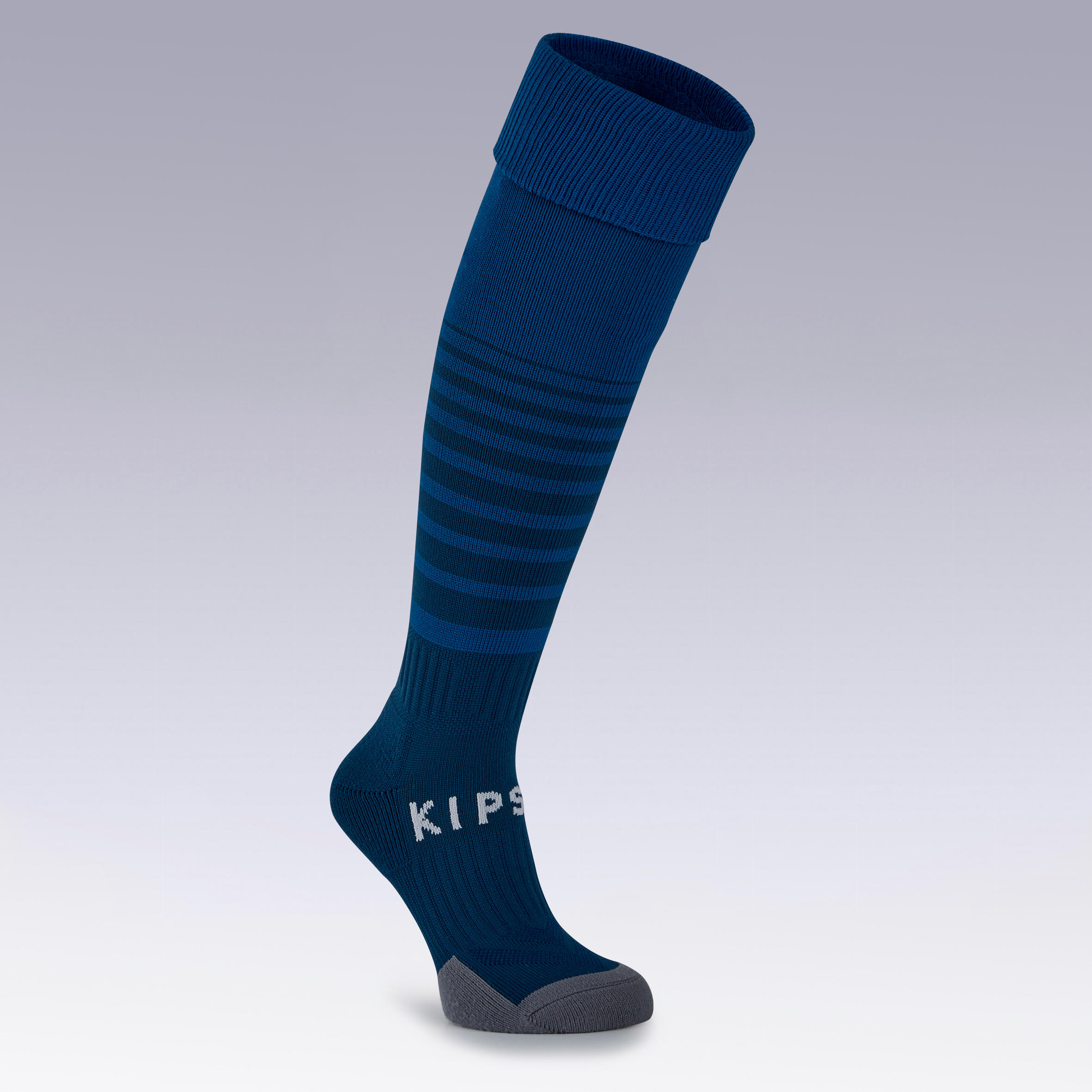 Kids' Football Socks F500 - Petrol Blue 2/6