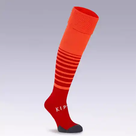 Kids' Football Socks F500 - Neon Orange