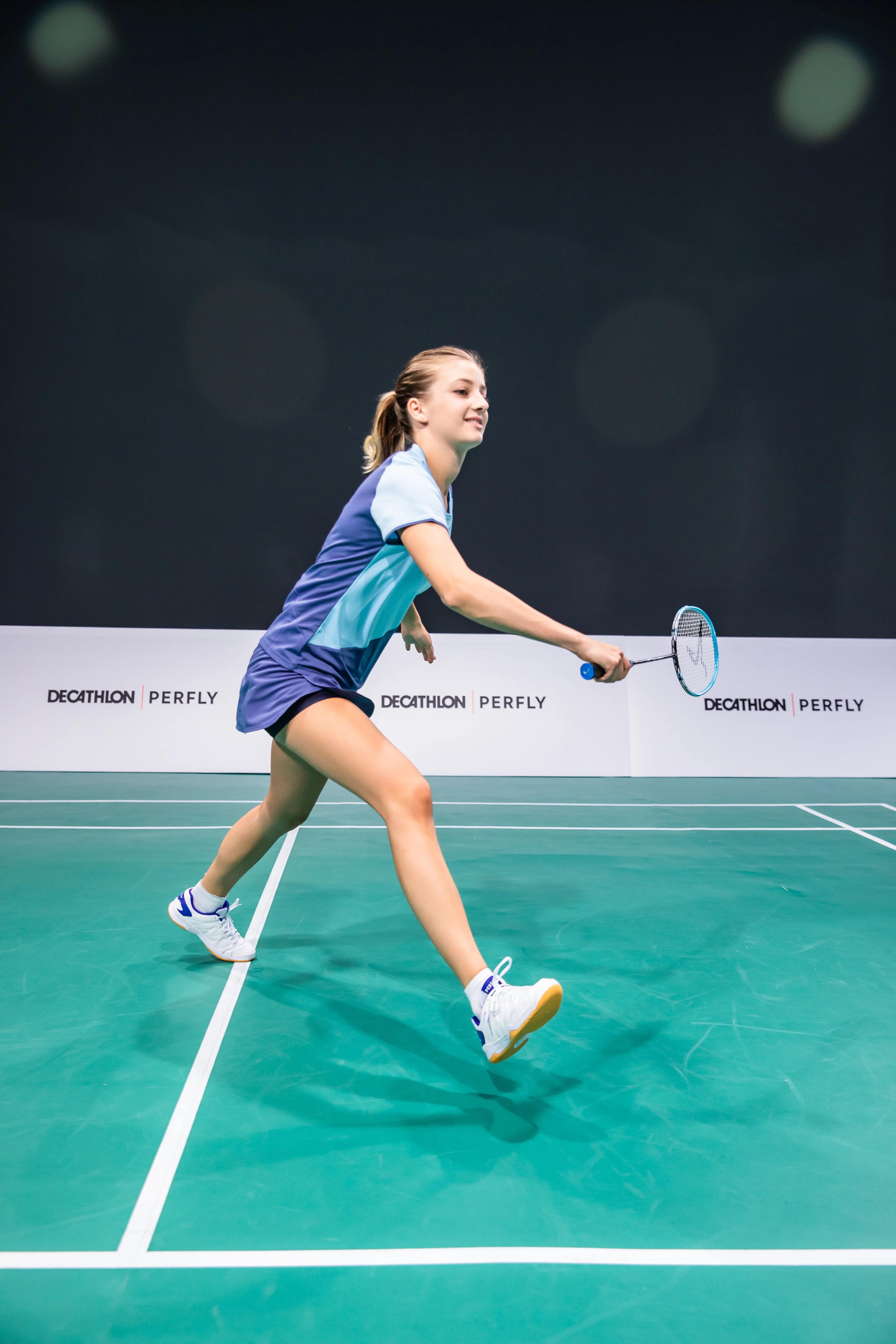 WOMEN BADMINTON SHOES BS 530 WHITE BLUE 18/27