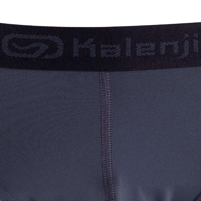 KALENJI Men's Breathable Running Briefs Dark Grey