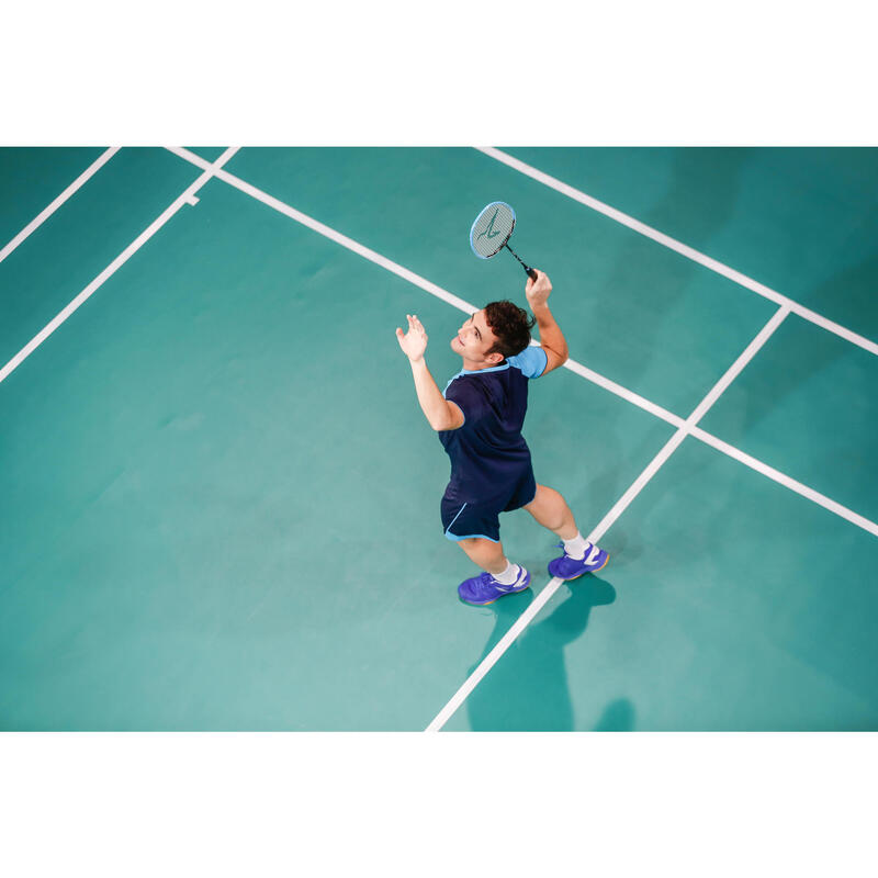 PÁNSKÉ BADMINTONOVÉ BOTY BS530 MODRÉ