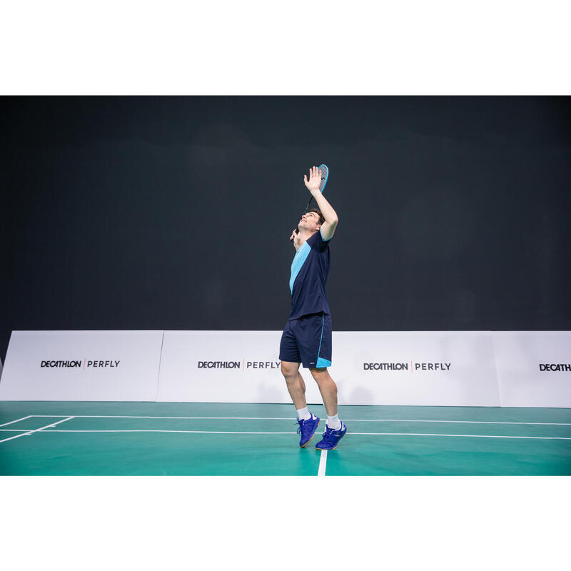 PÁNSKÉ BADMINTONOVÉ BOTY BS530 MODRÉ