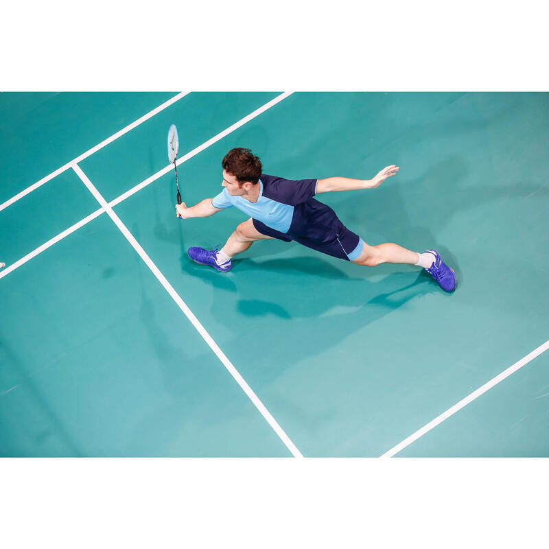PÁNSKÉ BADMINTONOVÉ BOTY BS530 MODRÉ
