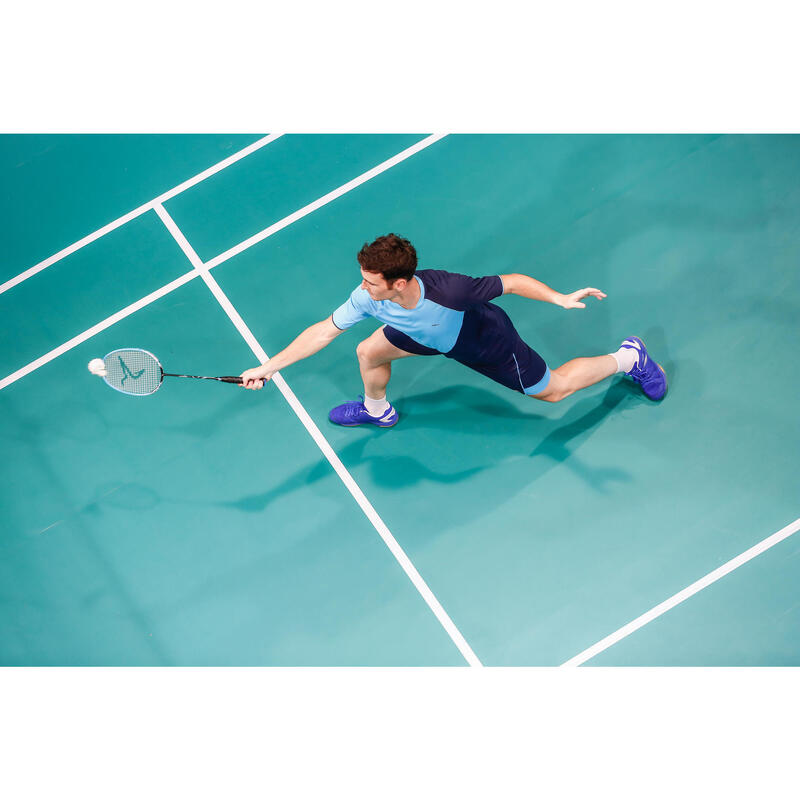 PÁNSKÉ BADMINTONOVÉ BOTY BS530 MODRÉ