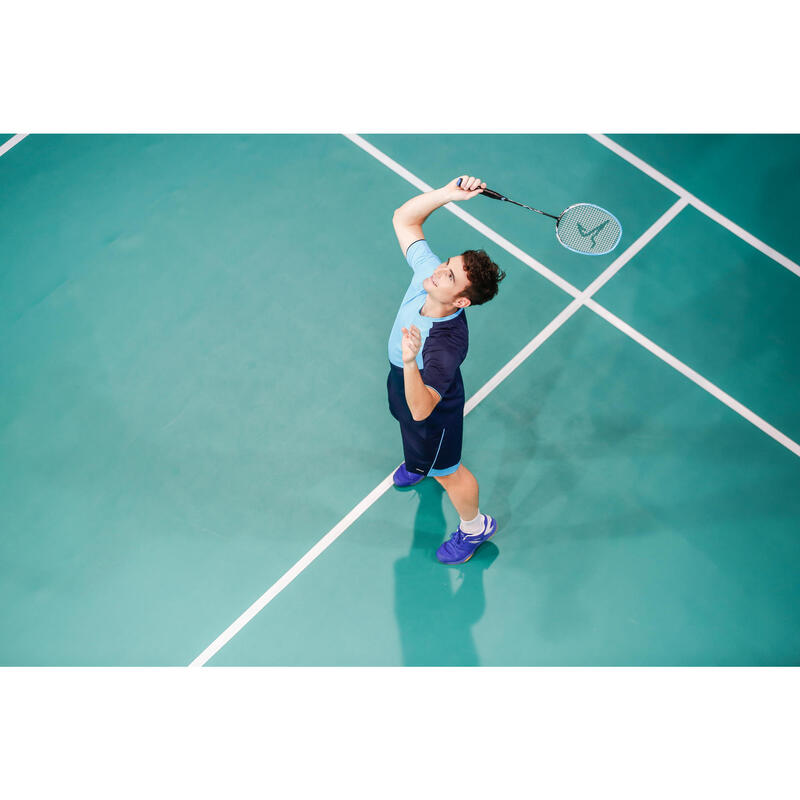 PÁNSKÉ BADMINTONOVÉ BOTY BS530 MODRÉ