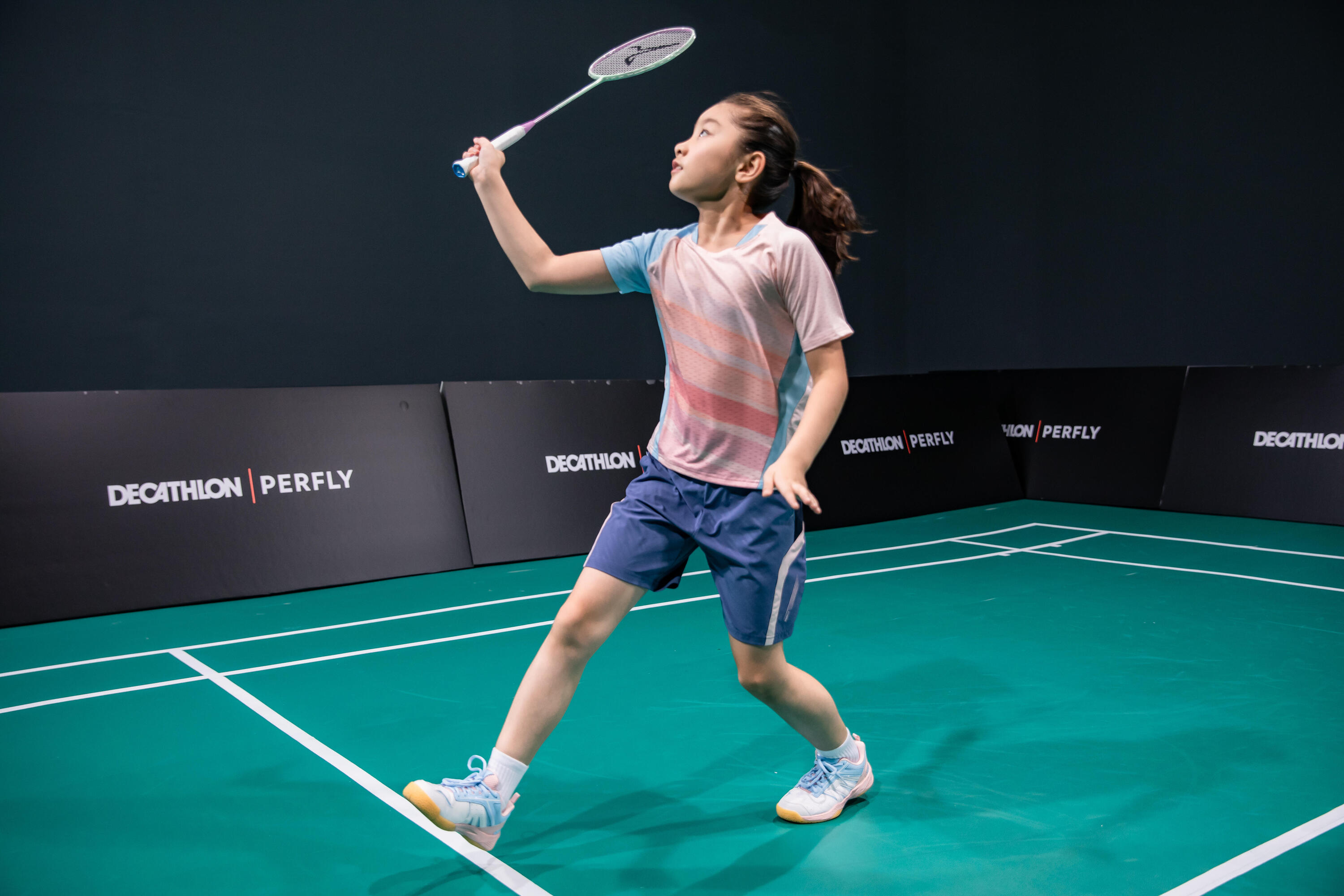 JUNIOR BADMINTON RACKET BR 560 LITE MINT PINK 21/26