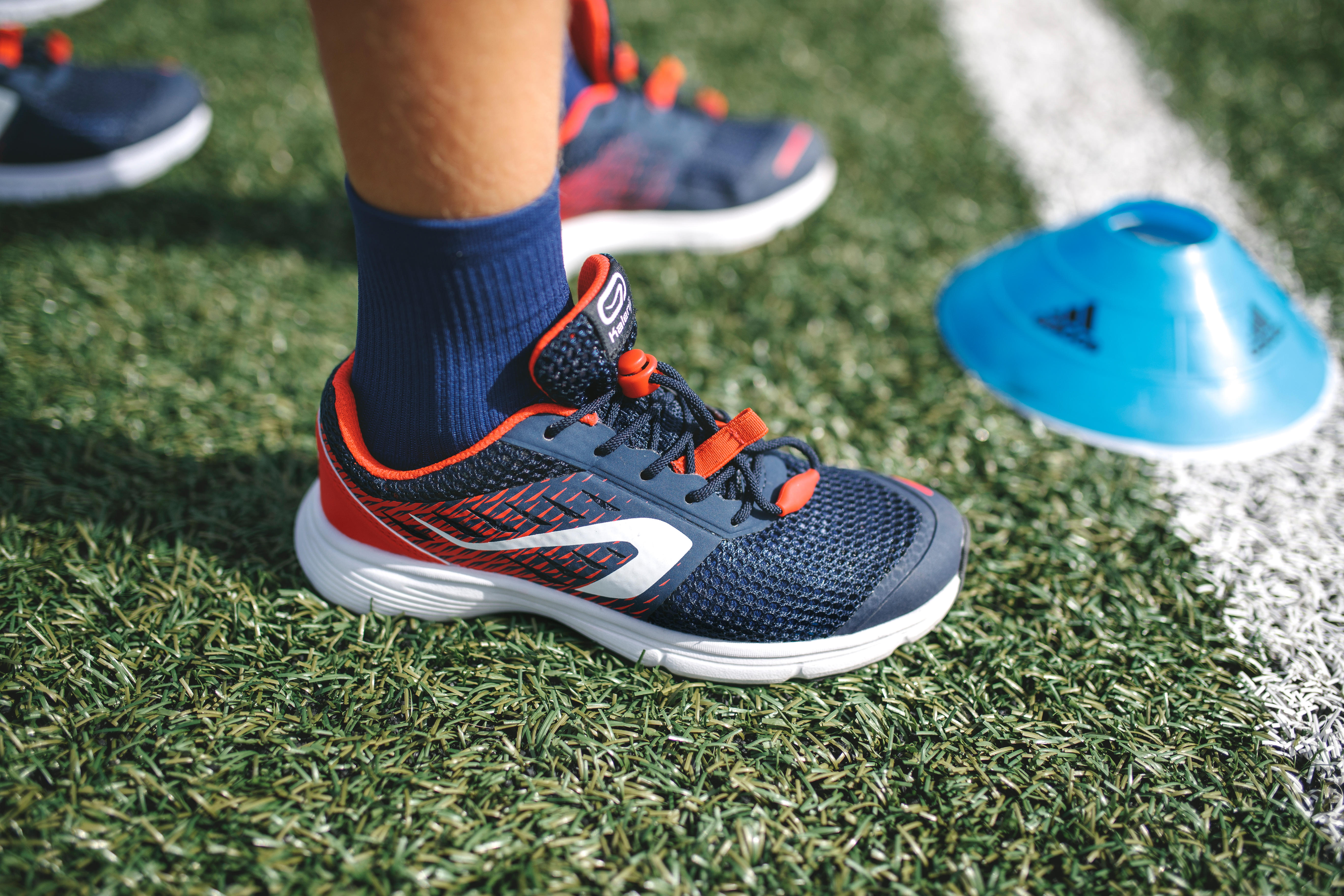 Kids Running Shoes AT Breath Navy Red