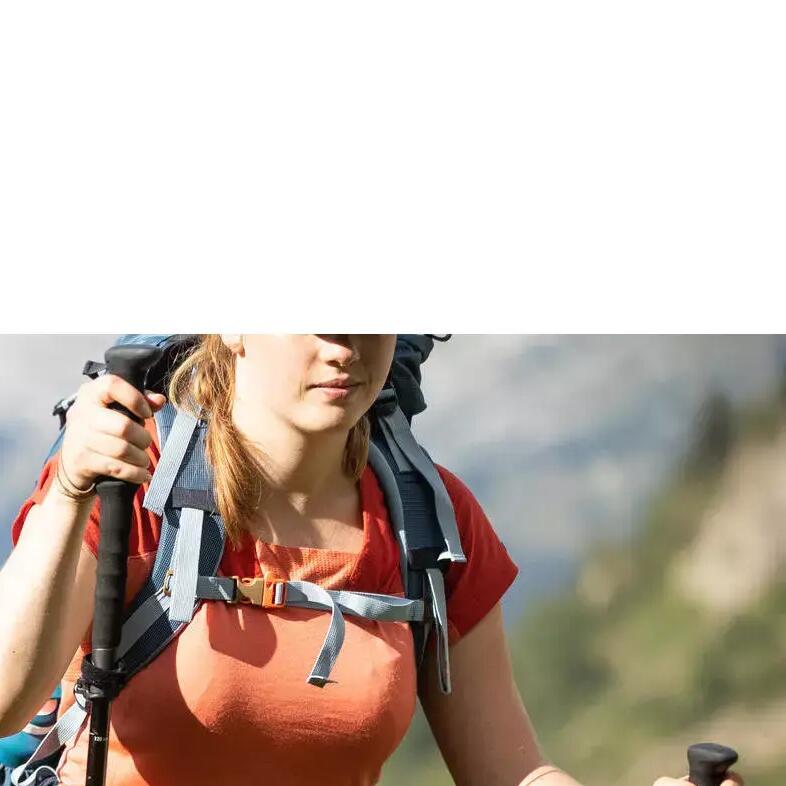 Regulação do bastão de trekking 3 hastes dobrável ultra compacto