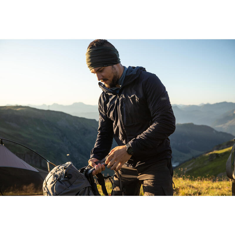 Mountain Trekking Multi-Position Merino Wool Neck Warmer Trek 500 - Khaki