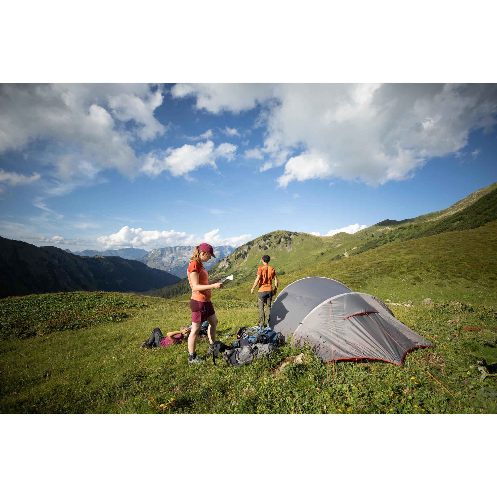 Tenda a tunnel da trekking - 3 posti letto - MT900 Ultralight