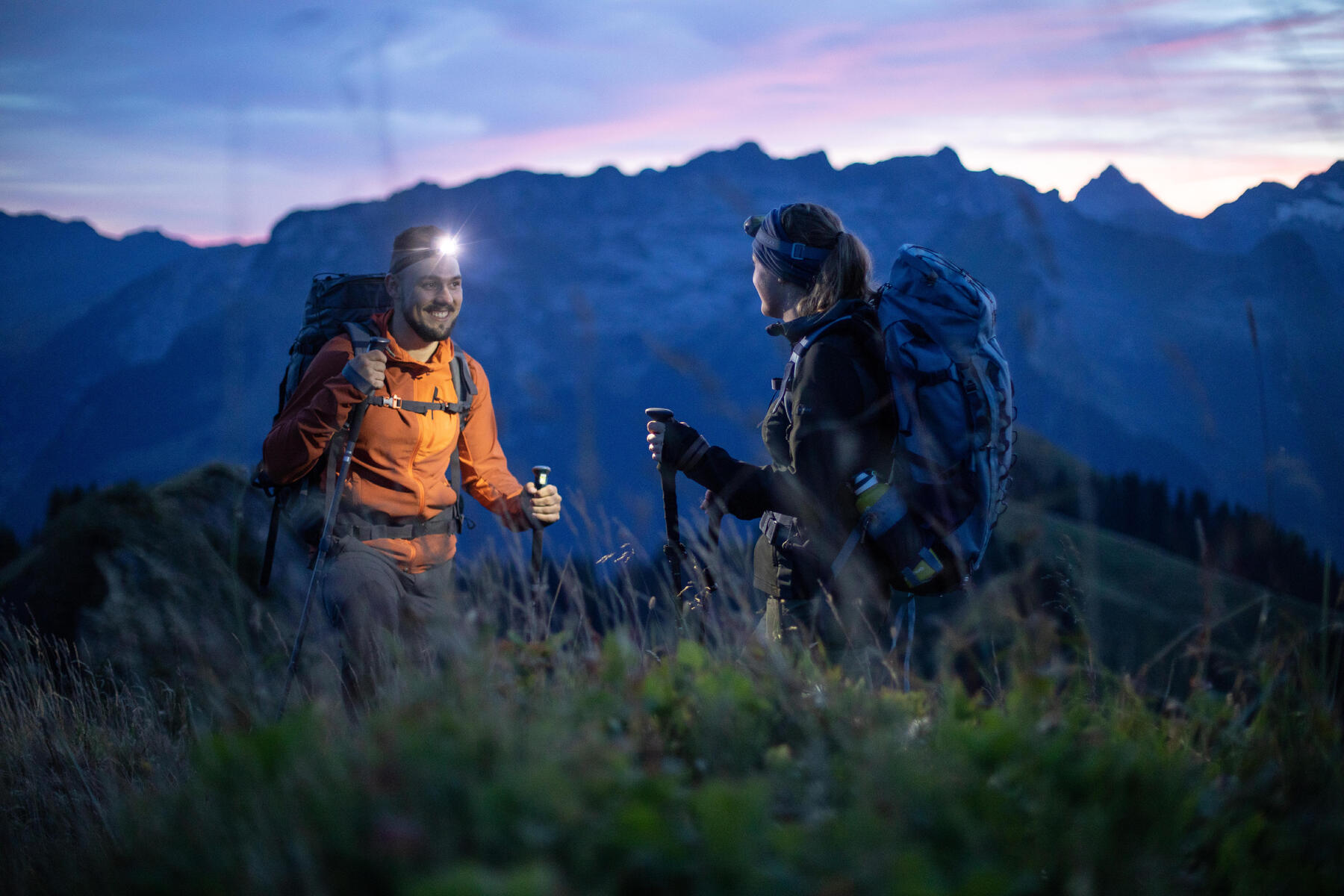 trekking volle maan