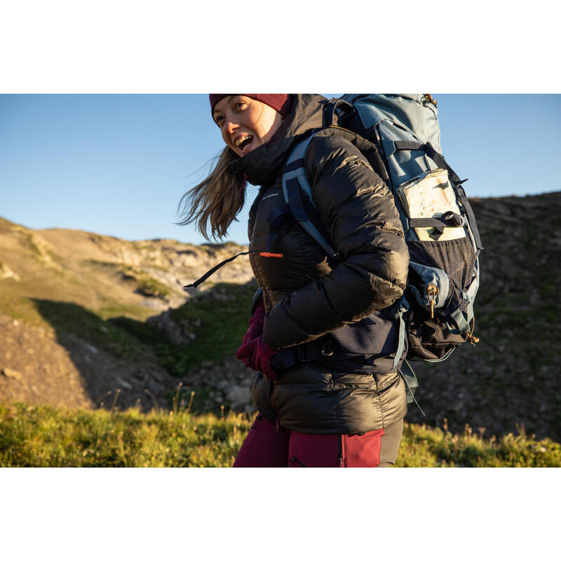 Donsjas met capuchon voor bergtrekking voor dames MT900 -18°C