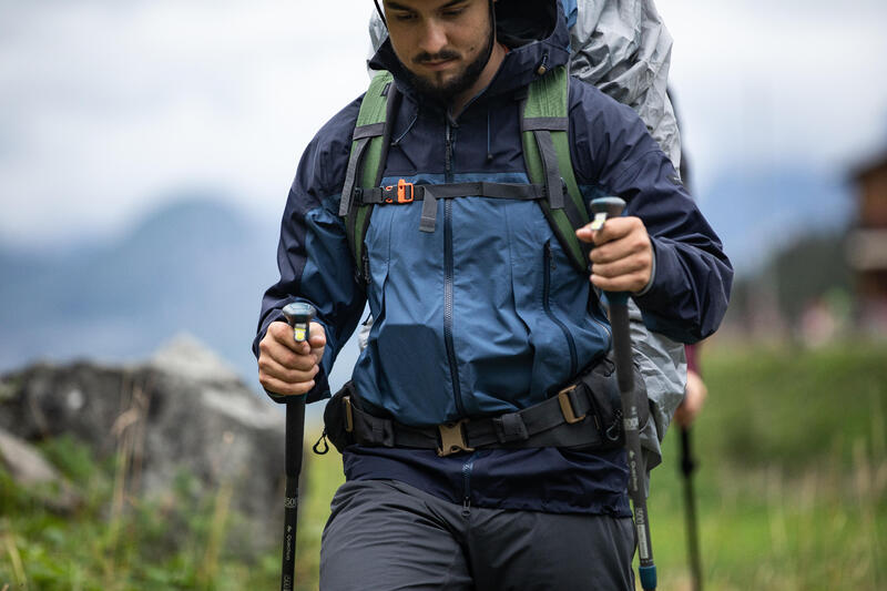 防震登山健行杖F500AS－灰色