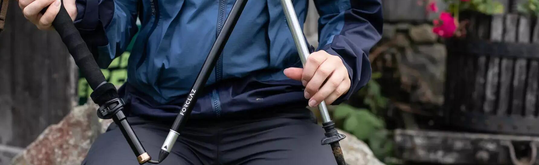 Réglage du bâton de trek 3 brins pliable ultra-compact