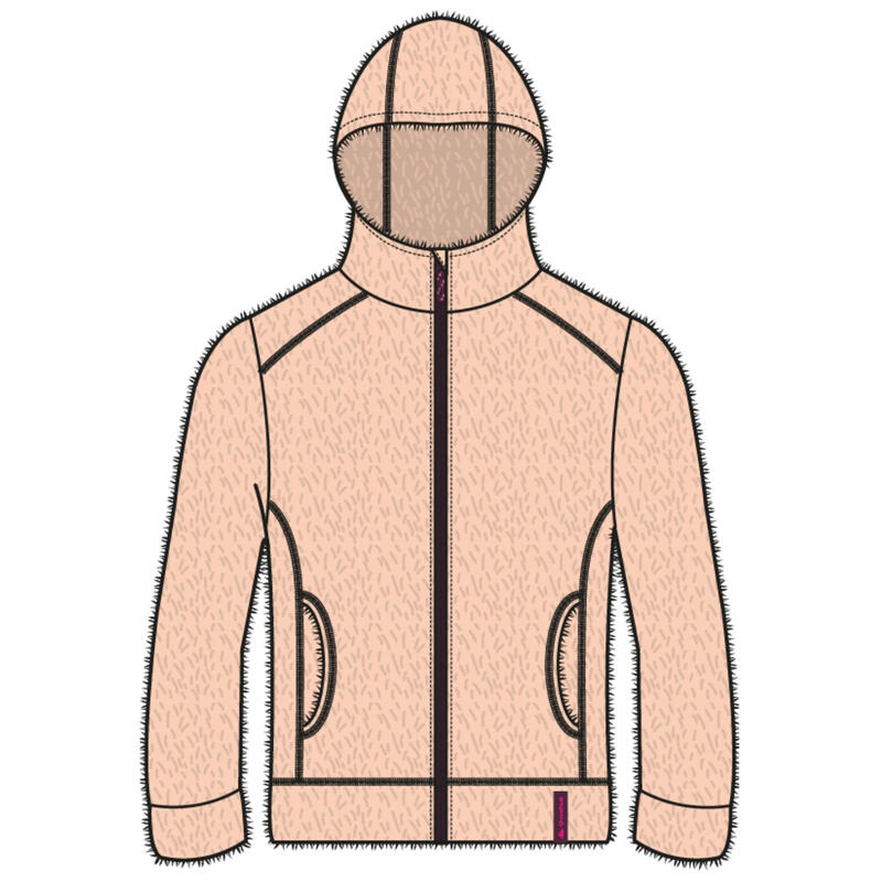 Veste polaire chaude de randonnée - MH500 rose - enfant 2- 6 ans