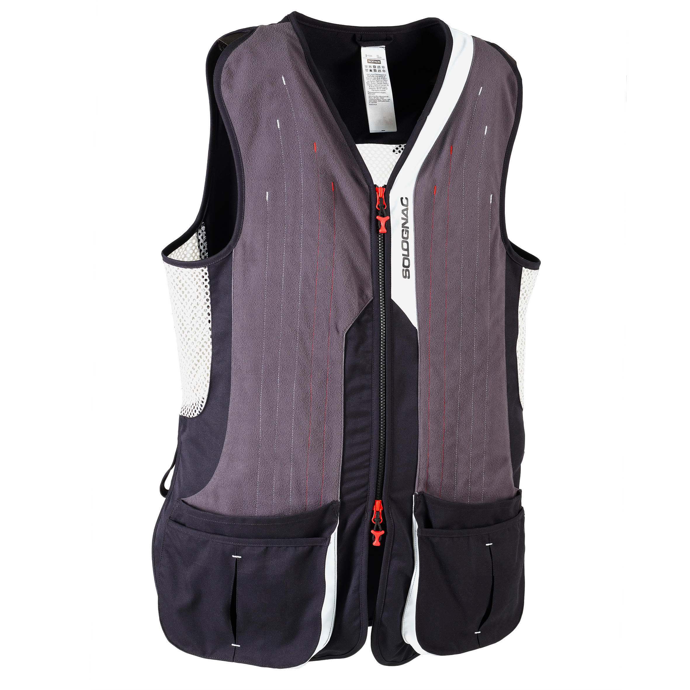 Clay Pigeon Shooting Waistcoat - Grey 1/5