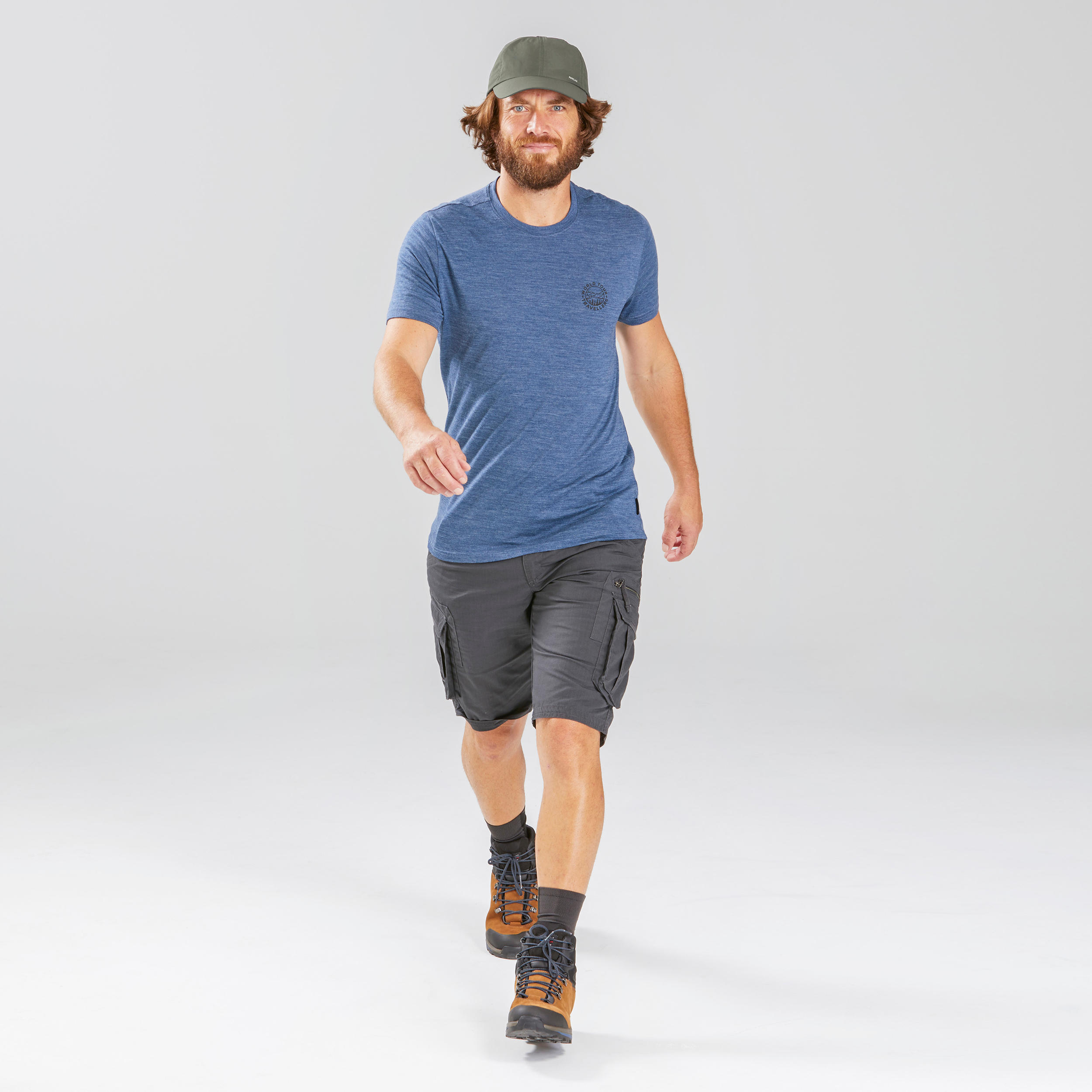 Gorra de trekking montaña ventilada y ultracompacta - TREK 500 caqui 4/5