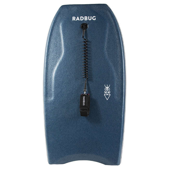 RADBUG Bodyboard 500 Blue Khaki with biceps leash Decathlon
