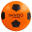 Foam Futsal Ball Wizzy Size 4 - Orange/Black