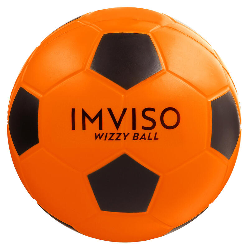 Futsalový pěnový míč Wizzy velikost 4 oranžovo-černý