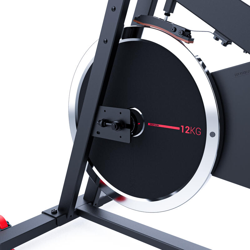Bicicleta ciclo indoor Domyos Biking 100  12kg rueda inercia.