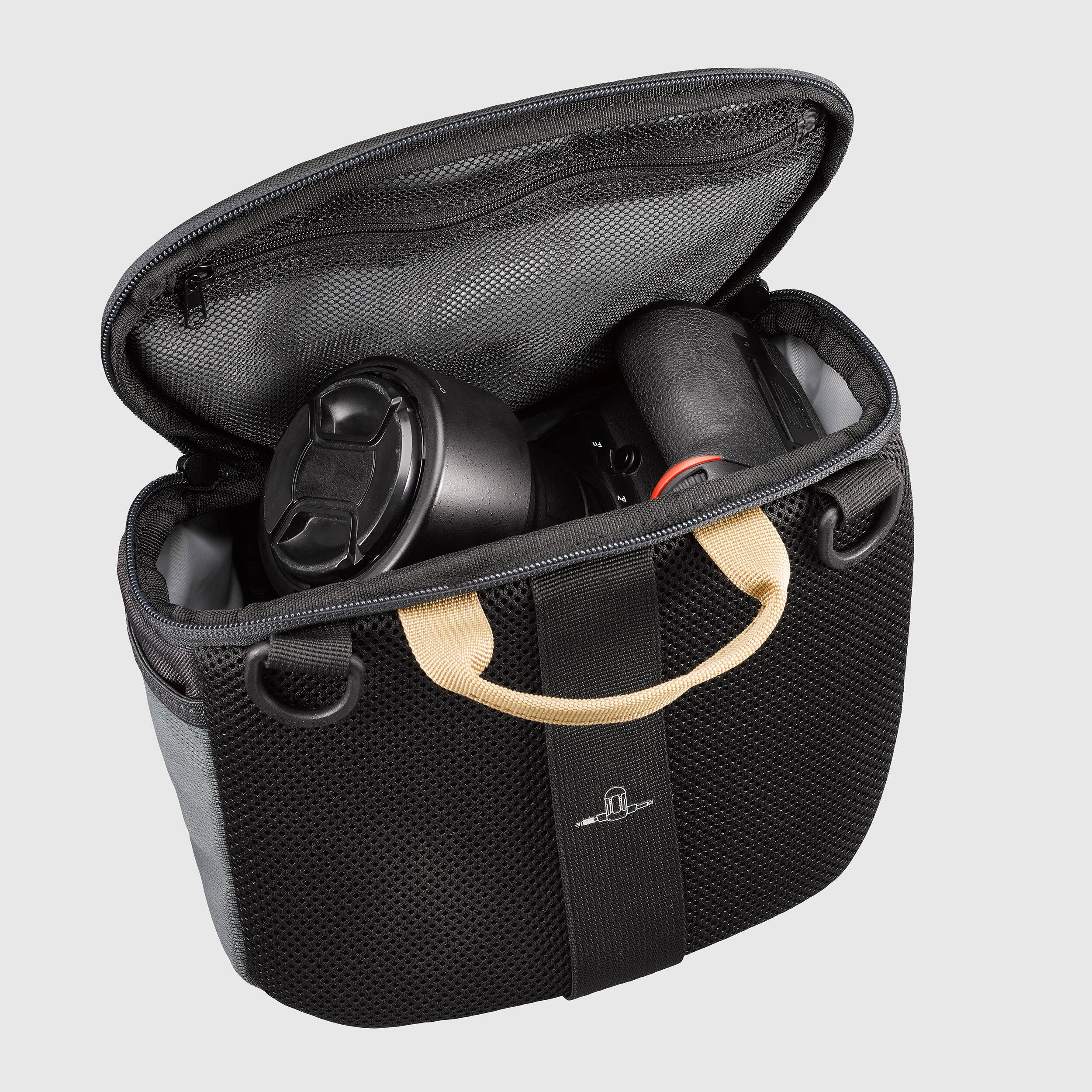 Travel Camera Bag, Travel 500 - Grey -  2