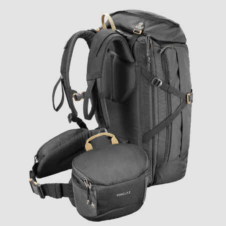 Ταξιδιωτική τσάντα φωτογραφικής μηχανής για πεζοπορία TRAVEL - Γκρι