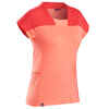 Merino Shirt Trek 500 Damen korallrot