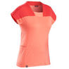 Mountain Trekking Merino T-Shirt - Women's TREK 500 - Coral