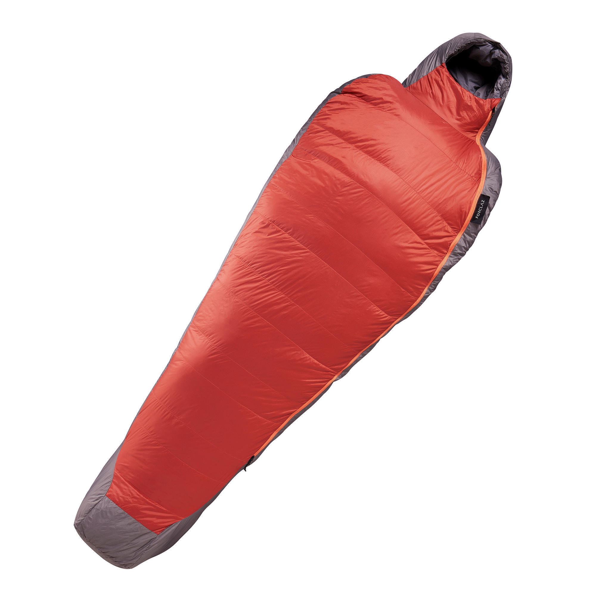 Trekking Down Sleeping Bag Trek 900 0° red grey FORCLAZ Decathlon