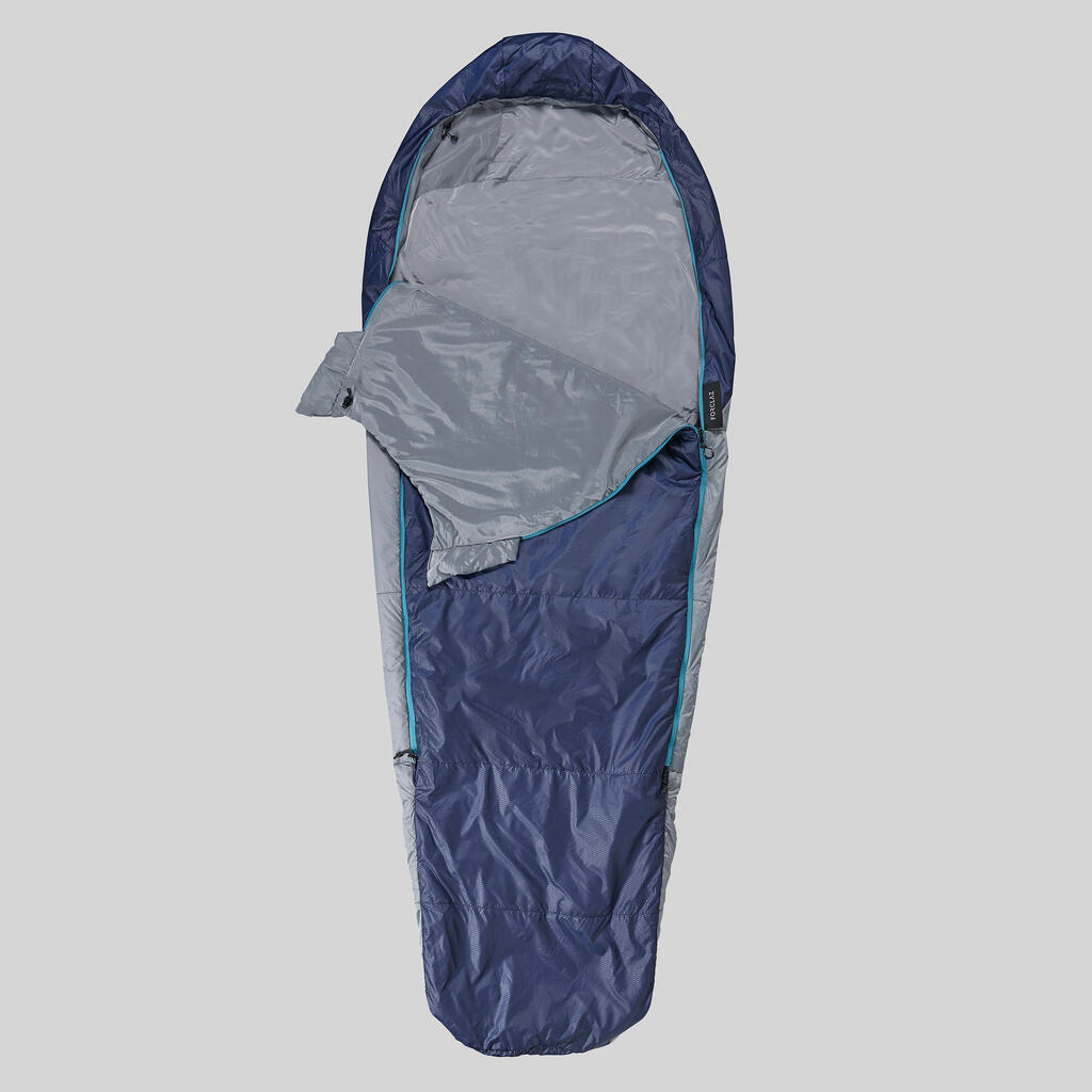 Sleeping bag de trekking de poliéster MT500 15 °C