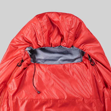 Mumienschlafsack koppelbar - Trek500 15°C Kunstfaser rot