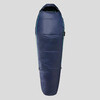 Спальный мешок для походов кокон синтепон 15C стыкуемый сине-серый TREK 500 Forclaz