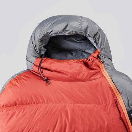 Turistinis miegmaišis „MT900 0°C“, pūkinis, raudonas
