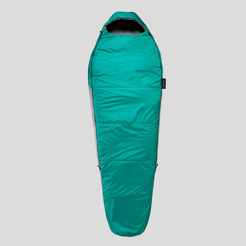 Outdoor Trekking Polyester Uyku Tulumu - Mavi - MT500 10°C