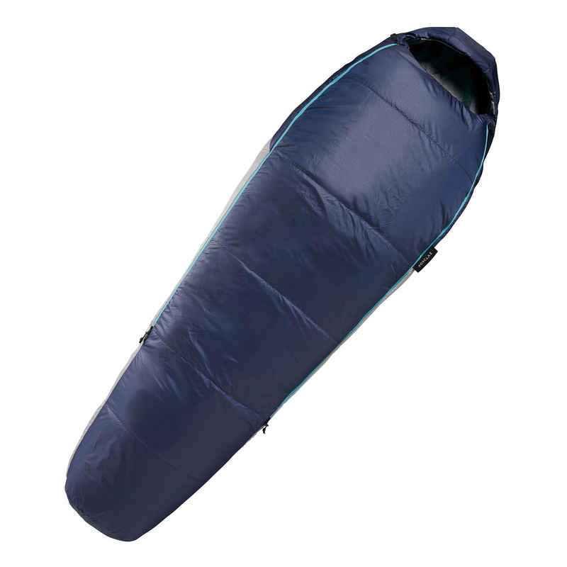 Mumienschlafsack koppelbar - Trek500 15°C Kunstfaser blau Media 1