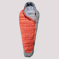 Saco de dormir plumón 0 °C confort forma momia Forclaz Trek900