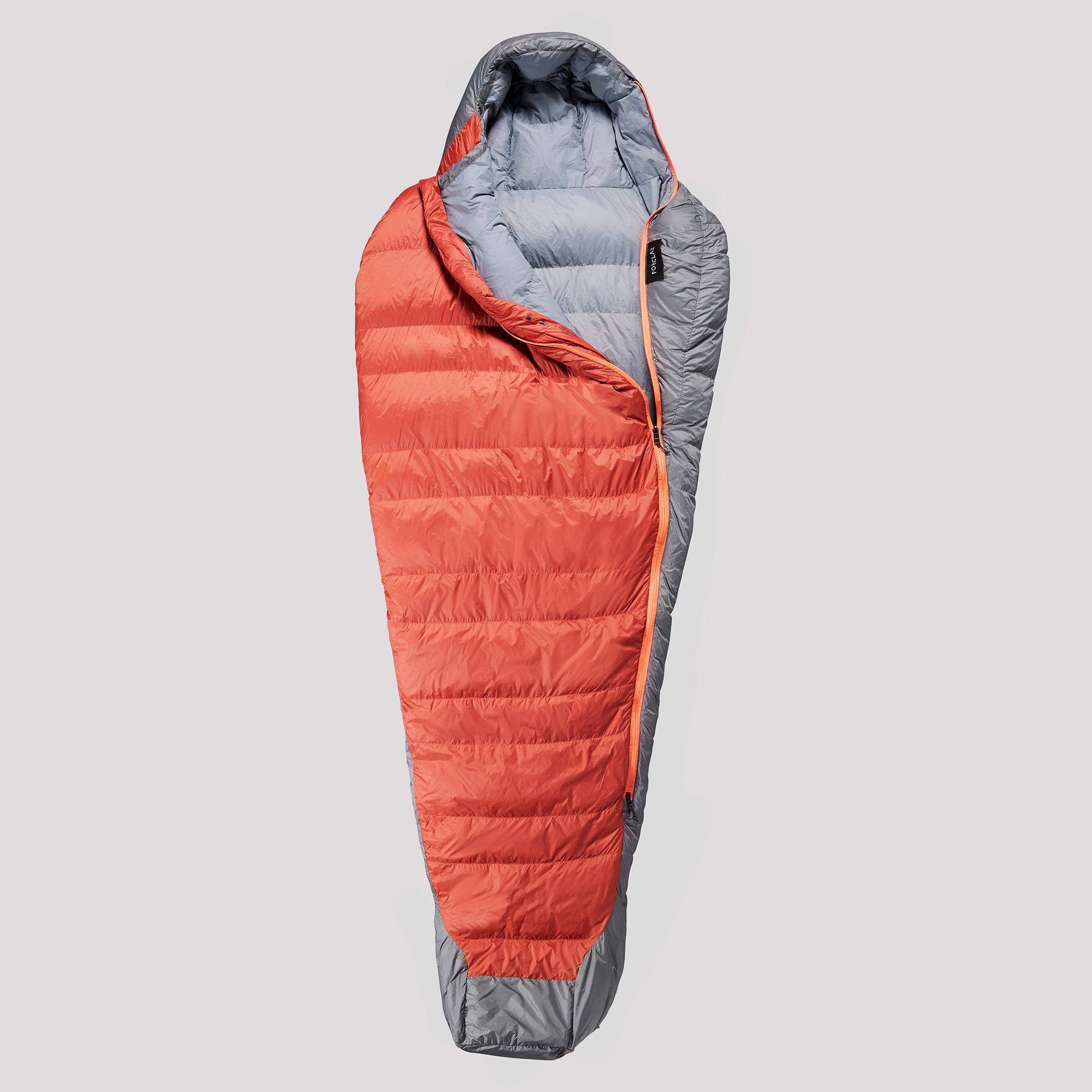 Forclaz - Sac De Couchage De Trekking - Mt900 0°c - Duvet - Sac De Couchage - Camping Et Bivouac Randonnee Trekking - Gris-marron-orange - 40m - Decathlon