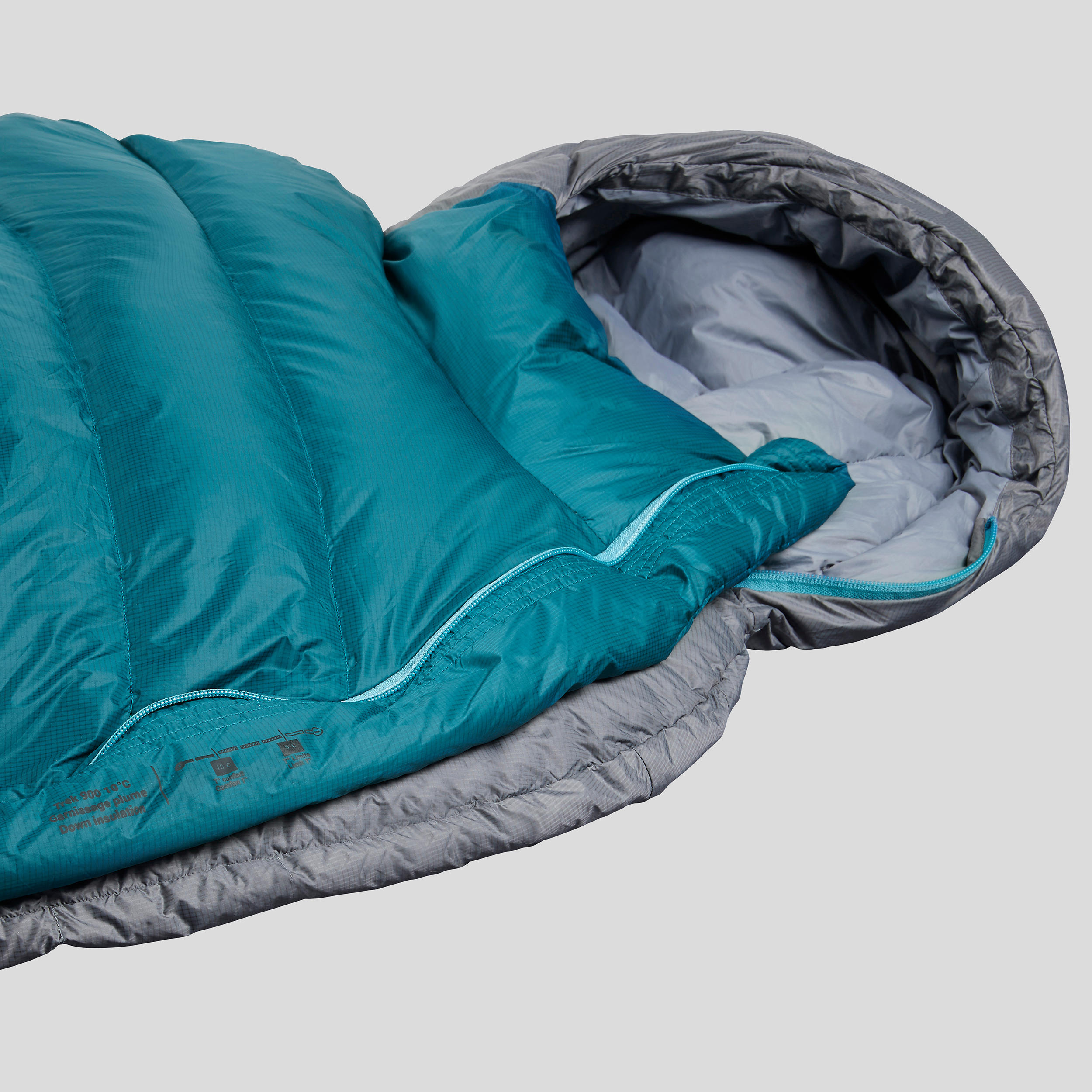 10C Daunen-Trekking-Schlafsack, leicht und klein verpackbar, MT900