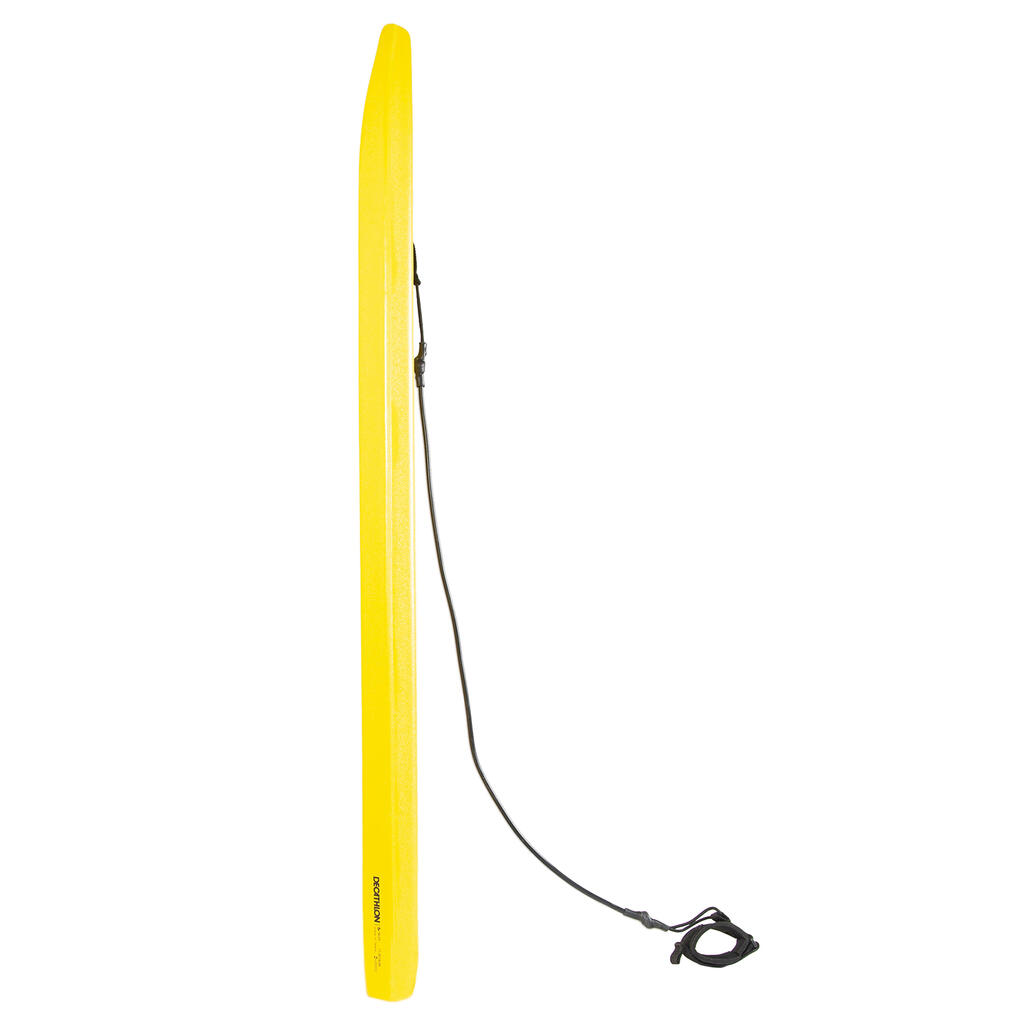 Bodyboard 100 blue yellow with wrist leash