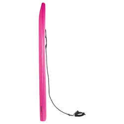 100 Bodyboard with wrist leash - Pink