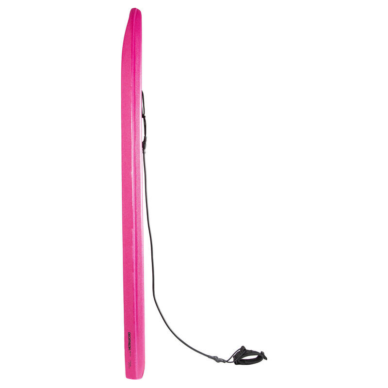 Bodyboard 100 roze met pols leash